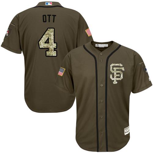 Giants #4 Mel Ott Green Salute to Service Stitched MLB Jersey Giants #4 Mel Ott Green Salute to Service Stitched MLB Jersey