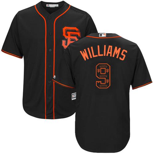 Giants #9 Matt Williams Black Team Logo Fashion Stitched MLB Jersey Giants #9 Matt Williams Black Team Logo Fashion Stitched MLB Jersey