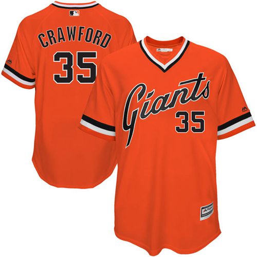 Giants #35 Brandon Crawford Orange 1978 Turn Back The Clock Stitched MLB Jersey Giants #35 Brandon Crawford Orange 1978 Turn Back The Clock Stitched MLB Jersey