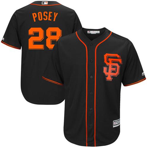 Giants #28 Buster Posey Black Alternate New Cool Base Stitched MLB Jersey Giants #28 Buster Posey Black Alternate New Cool Base Stitched MLB Jersey