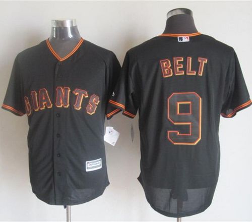 Giants #9 Brandon Belt Black New Cool Base Stitched MLB Jersey Giants #9 Brandon Belt Black New Cool Base Stitched MLB Jersey