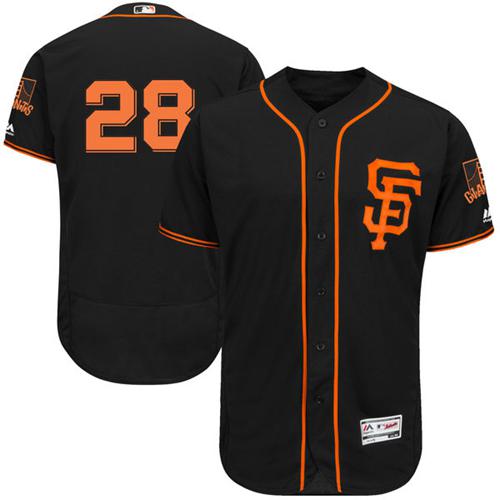 Giants #28 Buster Posey Black Flexbase Authentic Collection Alternate Stitched MLB Jersey Giants #28 Buster Posey Black Flexbase Authentic Collection Alternate Stitched MLB Jersey