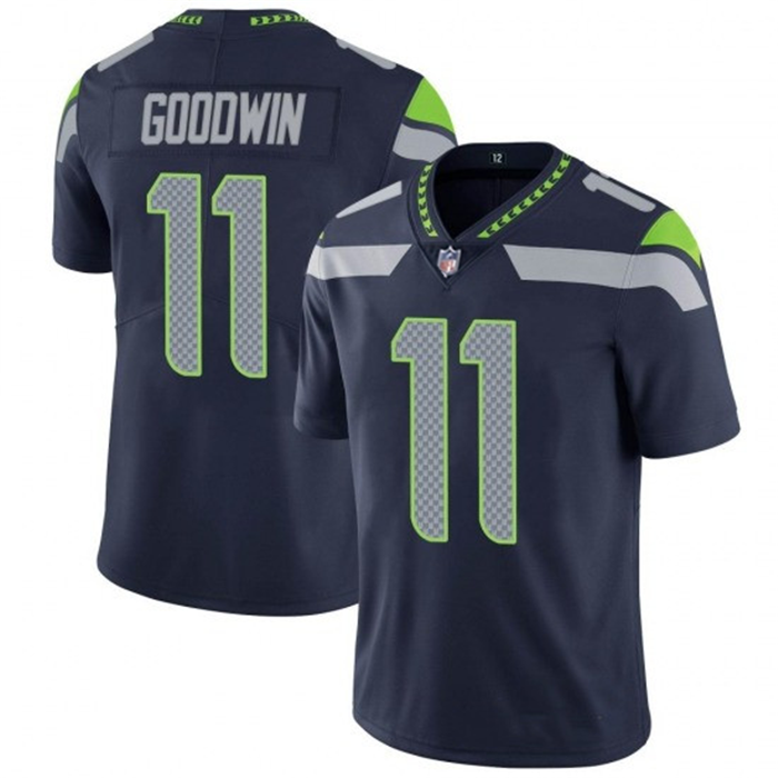 Men's Seattle Seahawks #11 Marquise Goodwin Navy Vapor Untouchable Limited Stitched Jersey Men's Seattle Seahawks #11 Marquise Goodwin Navy Vapor Untouchable Limited Stitched Jersey