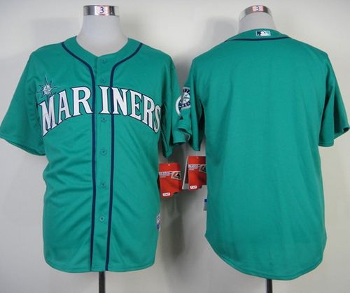 Mariners Blank Green Alternate Cool Base Stitched MLB Jersey Mariners Blank Green Alternate Cool Base Stitched MLB Jersey