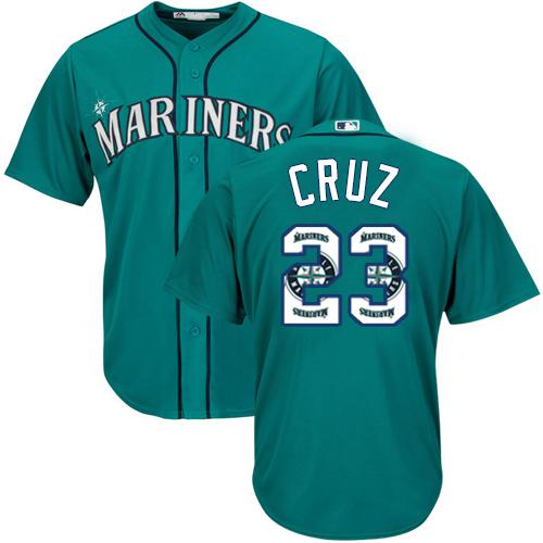 Mariners #23 Nelson Cruz Green Team Logo Fashion Stitched MLB Jersey Mariners #23 Nelson Cruz Green Team Logo Fashion Stitched MLB Jersey