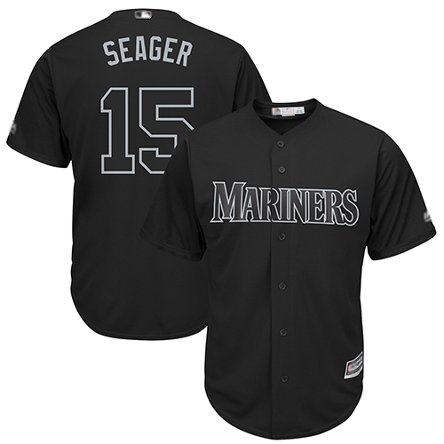 Mariners #15 Kyle Seager Black "Seager" Players Weekend Cool Base Stitched MLB Jersey Mariners #15 Kyle Seager Black "Seager" Players Weekend Cool Base Stitched MLB Jersey