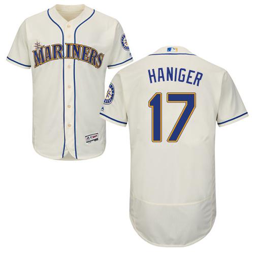 Mariners #17 Mitch Haniger Cream Flexbase Authentic Collection Stitched MLB Jersey Mariners #17 Mitch Haniger Cream Flexbase Authentic Collection Stitched MLB Jersey