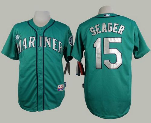 Mariners #15 Kyle Seager Green Alternate Cool Base Stitched MLB Jersey Mariners #15 Kyle Seager Green Alternate Cool Base Stitched MLB Jersey