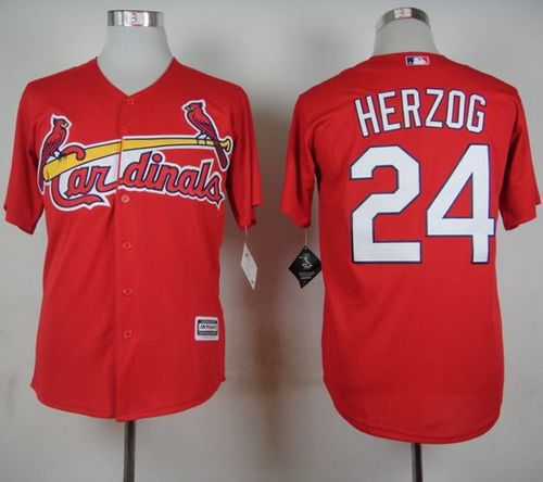 Cardinals #24 Whitey Herzog Red Cool Base Stitched MLB Jersey Cardinals #24 Whitey Herzog Red Cool Base Stitched MLB Jersey
