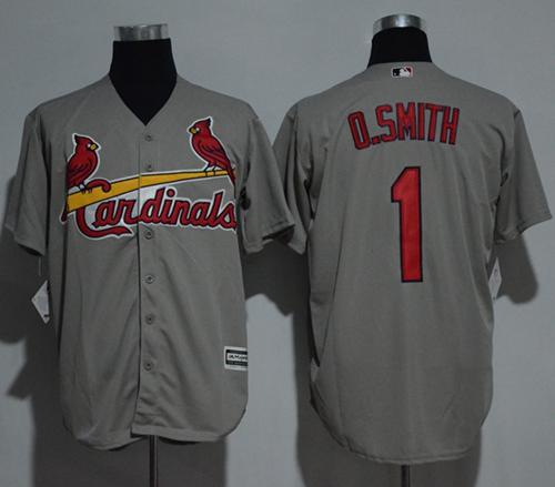 Cardinals #1 Ozzie Smith Grey New Cool Base Stitched MLB Jersey Cardinals #1 Ozzie Smith Grey New Cool Base Stitched MLB Jersey