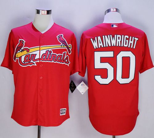 Cardinals #50 Adam Wainwright New Red Cool Base Stitched MLB Jersey Cardinals #50 Adam Wainwright New Red Cool Base Stitched MLB Jersey