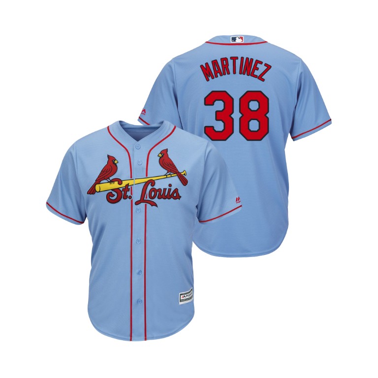 Cardinals #38 Jose Martinez Horizon Blue Alternate 2019 Cool Base Stitched MLB Jersey Cardinals #38 Jose Martinez Horizon Blue Alternate 2019 Cool Base Stitched MLB Jersey
