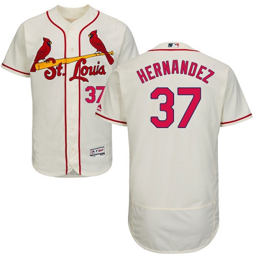 Cardinals #37 Keith Hernandez Cream Flexbase Authentic Collection Stitched MLB Jersey Cardinals #37 Keith Hernandez Cream Flexbase Authentic Collection Stitched MLB Jersey
