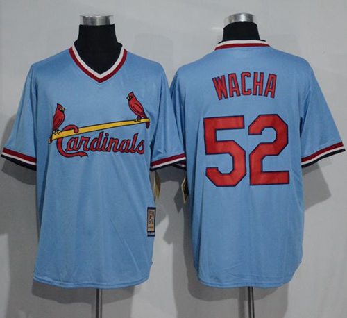 Cardinals #52 Michael Wacha Blue Cooperstown Throwback Stitched MLB Jersey Cardinals #52 Michael Wacha Blue Cooperstown Throwback Stitched MLB Jersey