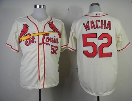 Cardinals #52 Michael Wacha Cream Cool Base Stitched MLB Jersey Cardinals #52 Michael Wacha Cream Cool Base Stitched MLB Jersey