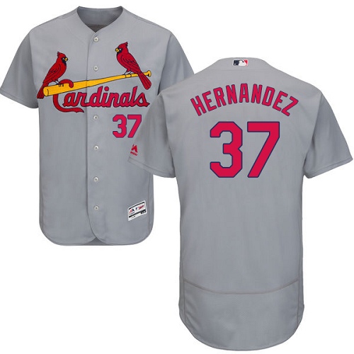 Cardinals #37 Keith Hernandez Grey Flexbase Authentic Collection Stitched MLB Jersey Cardinals #37 Keith Hernandez Grey Flexbase Authentic Collection Stitched MLB Jersey