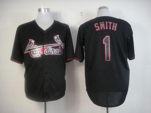 Cardinals #1 Ozzie Smith Black Fashion Stitched MLB Jersey Cardinals #1 Ozzie Smith Black Fashion Stitched MLB Jersey