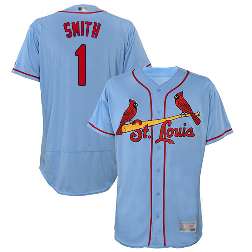 Cardinals #1 Ozzie Smith Light Blue Flexbase Authentic Collection Stitched MLB Jersey Cardinals #1 Ozzie Smith Light Blue Flexbase Authentic Collection Stitched MLB Jersey
