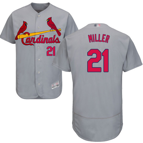 Cardinals #21 Andrew Miller Grey Flexbase Authentic Collection Stitched MLB Jersey Cardinals #21 Andrew Miller Grey Flexbase Authentic Collection Stitched MLB Jersey