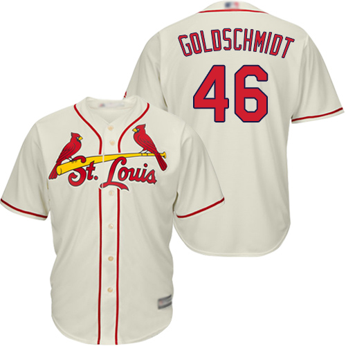Cardinals #46 Paul Goldschmidt Cream New Cool Base Stitched MLB Jersey Cardinals #46 Paul Goldschmidt Cream New Cool Base Stitched MLB Jersey