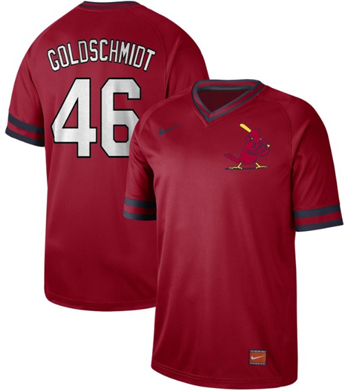 Nike Cardinals #46 Paul Goldschmidt Red Authentic Cooperstown Collection Stitched MLB Jersey Nike Cardinals #46 Paul Goldschmidt Red Authentic Cooperstown Collection Stitched MLB Jersey
