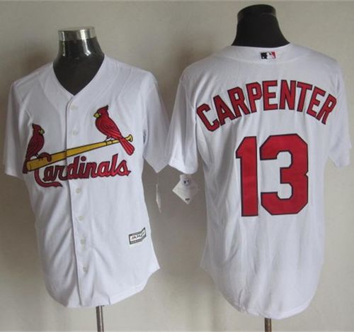 Cardinals #13 Matt Carpenter White New Cool Base Stitched MLB Jersey Cardinals #13 Matt Carpenter White New Cool Base Stitched MLB Jersey
