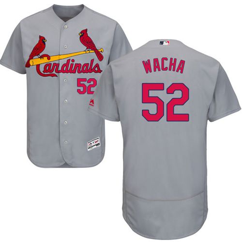 Cardinals #52 Michael Wacha Grey Flexbase Authentic Collection Stitched MLB Jersey Cardinals #52 Michael Wacha Grey Flexbase Authentic Collection Stitched MLB Jersey