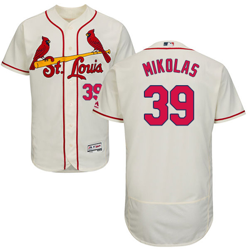 Cardinals #39 Miles Mikolas Cream Flexbase Authentic Collection Stitched MLB Jersey Cardinals #39 Miles Mikolas Cream Flexbase Authentic Collection Stitched MLB Jersey