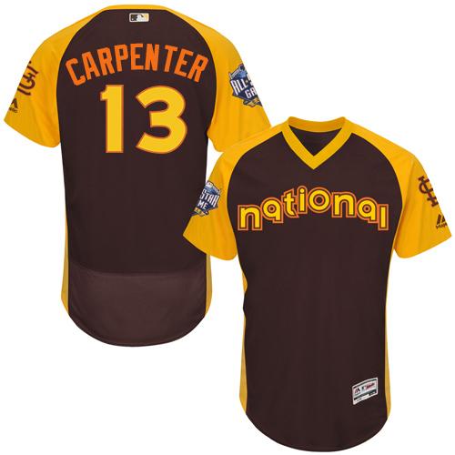Cardinals #13 Matt Carpenter Brown Flexbase Authentic Collection 2016 All-Star National League Stitched MLB Jersey Cardinals #13 Matt Carpenter Brown Flexbase Authentic Collection 2016 All-Star National League Stitched MLB Jersey