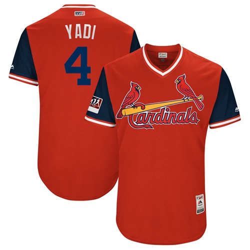 Cardinals #4 Yadier Molina Red 