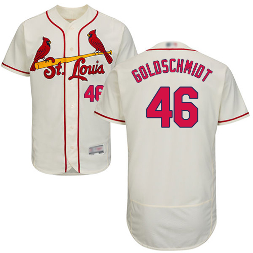 Cardinals #46 Paul Goldschmidt Cream Flexbase Authentic Collection Stitched MLB Jersey Cardinals #46 Paul Goldschmidt Cream Flexbase Authentic Collection Stitched MLB Jersey
