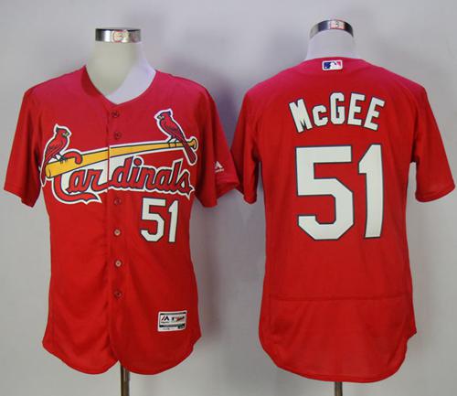 Cardinals #51 Willie McGee Red Flexbase Authentic Collection Stitched MLB Jersey Cardinals #51 Willie McGee Red Flexbase Authentic Collection Stitched MLB Jersey