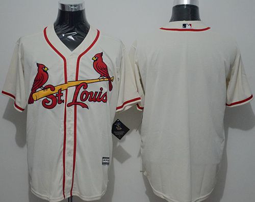 Cardinals Blank Cream New Cool Base Stitched MLB Jersey Cardinals Blank Cream New Cool Base Stitched MLB Jersey