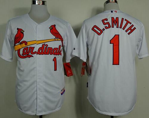 Cardinals #1 Ozzie Smith White Cool Base Stitched MLB Jersey Cardinals #1 Ozzie Smith White Cool Base Stitched MLB Jersey