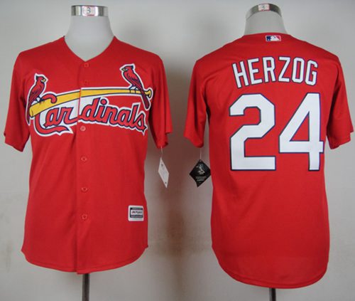Cardinals #24 Whitey Herzog Red New Cool Base Stitched MLB Jersey Cardinals #24 Whitey Herzog Red New Cool Base Stitched MLB Jersey