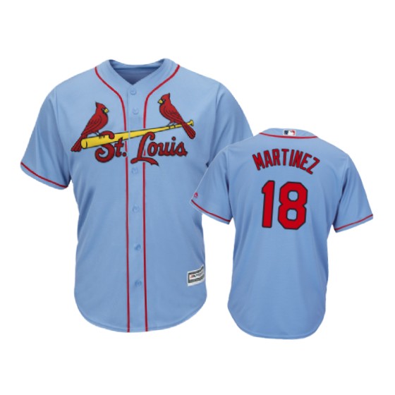 Cardinals #18 Carlos Martinez Horizon Blue Alternate 2019 Cool Base Stitched MLB Jersey Cardinals #18 Carlos Martinez Horizon Blue Alternate 2019 Cool Base Stitched MLB Jersey