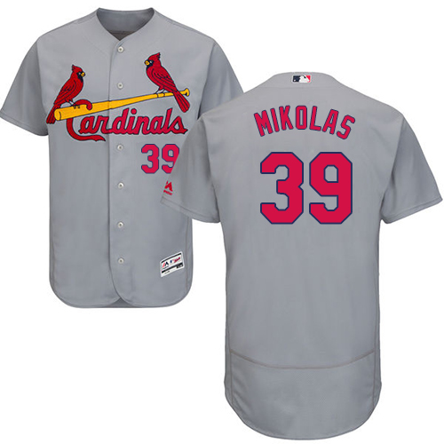 Cardinals #39 Miles Mikolas Grey Flexbase Authentic Collection Stitched MLB Jersey Cardinals #39 Miles Mikolas Grey Flexbase Authentic Collection Stitched MLB Jersey