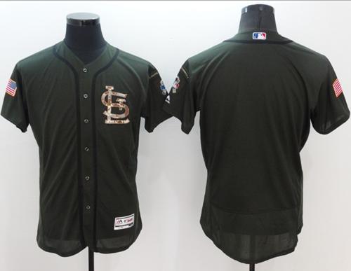 Cardinals Blank Green Flexbase Authentic Collection Salute to Service Stitched MLB Jersey Cardinals Blank Green Flexbase Authentic Collection Salute to Service Stitched MLB Jersey