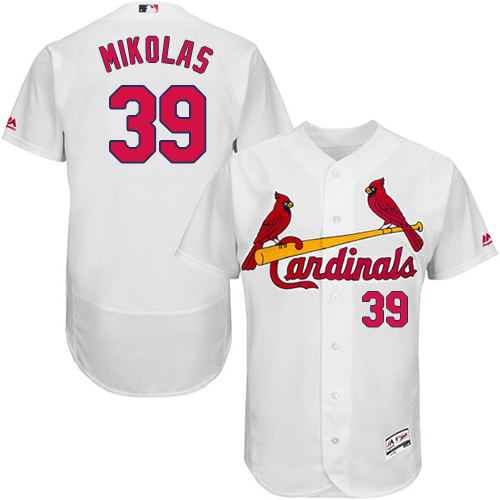 Cardinals #39 Miles Mikolas White Flexbase Authentic Collection Stitched MLB Jersey Cardinals #39 Miles Mikolas White Flexbase Authentic Collection Stitched MLB Jersey