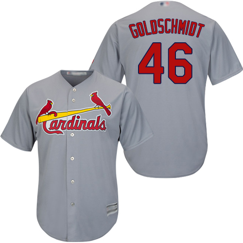 Cardinals #46 Paul Goldschmidt Grey New Cool Base Stitched MLB Jersey Cardinals #46 Paul Goldschmidt Grey New Cool Base Stitched MLB Jersey