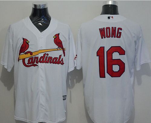 Cardinals #16 Kolten Wong White New Cool Base Stitched MLB Jersey Cardinals #16 Kolten Wong White New Cool Base Stitched MLB Jersey
