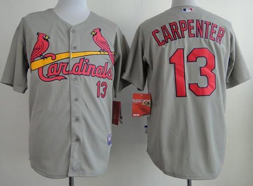 Cardinals #13 Matt Carpenter Grey Cool Base Stitched MLB Jersey Cardinals #13 Matt Carpenter Grey Cool Base Stitched MLB Jersey