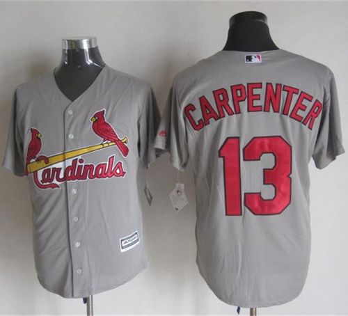 Cardinals #13 Matt Carpenter Grey New Cool Base Stitched MLB Jersey Cardinals #13 Matt Carpenter Grey New Cool Base Stitched MLB Jersey