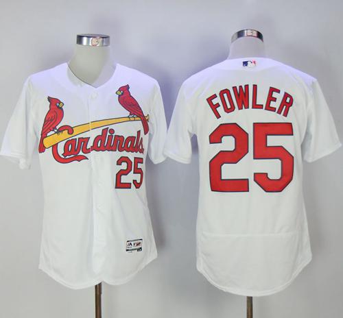 Cardinals #25 Dexter Fowler White Flexbase Authentic Collection Stitched MLB Jersey Cardinals #25 Dexter Fowler White Flexbase Authentic Collection Stitched MLB Jersey