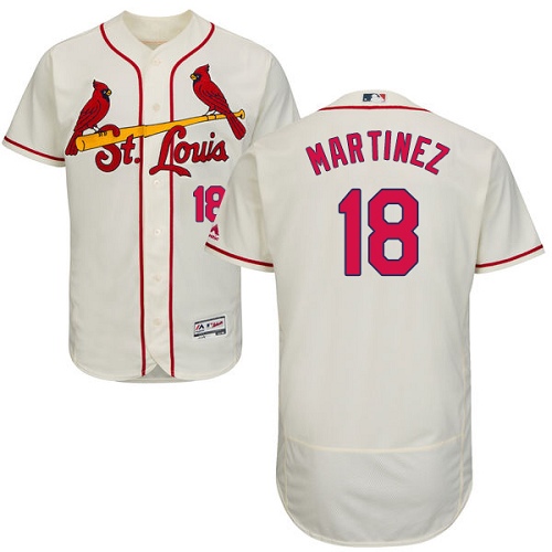 Cardinals #18 Carlos Martinez Cream Flexbase Authentic Collection Stitched MLB Jersey Cardinals #18 Carlos Martinez Cream Flexbase Authentic Collection Stitched MLB Jersey