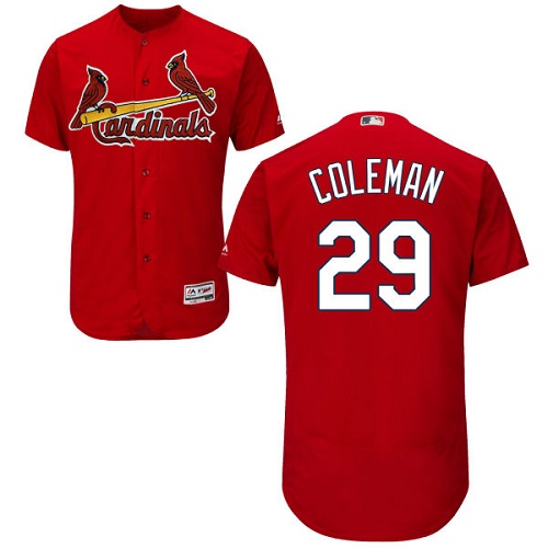 Cardinals #29 Vince Coleman Red Flexbase Authentic Collection Stitched MLB Jersey Cardinals #29 Vince Coleman Red Flexbase Authentic Collection Stitched MLB Jersey