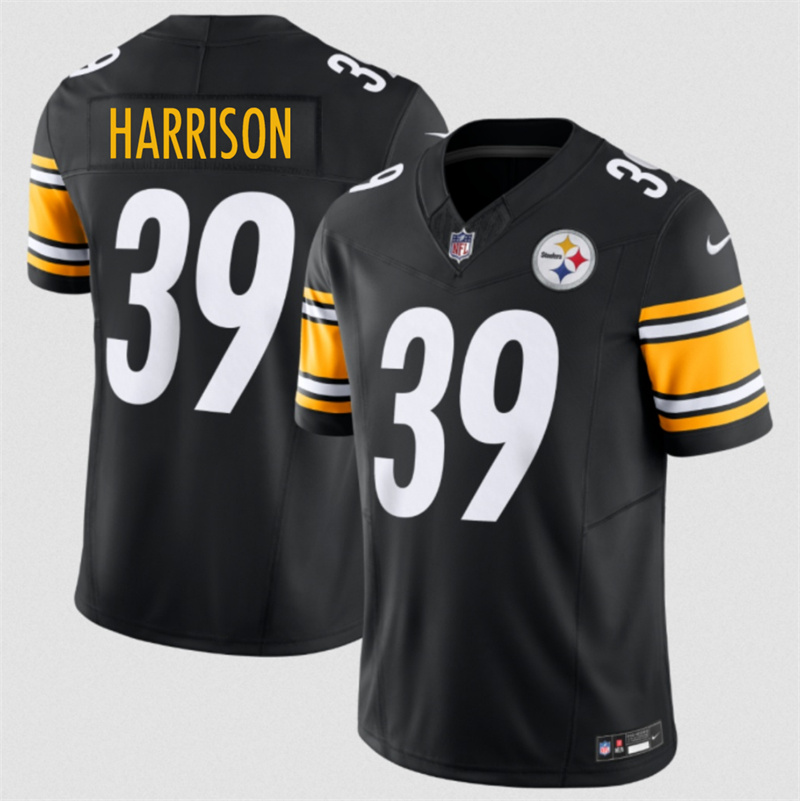 Men's Pittsburgh Steelers #39 Malik Harrison Black 2026 F.U.S.E. Vapor Limited Stitched Football Jersey