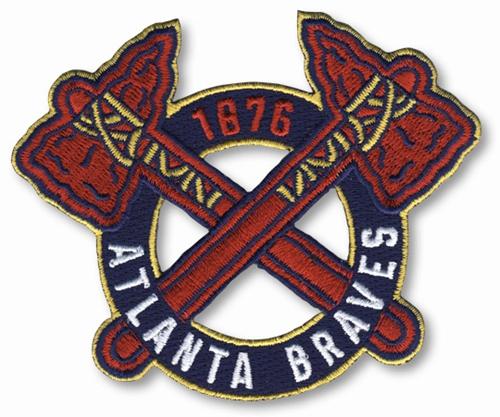 Stitched MLB Atlanta Braves Alternate Home Sleeve Patch Stitched MLB Atlanta Braves Alternate Home Sleeve Patch