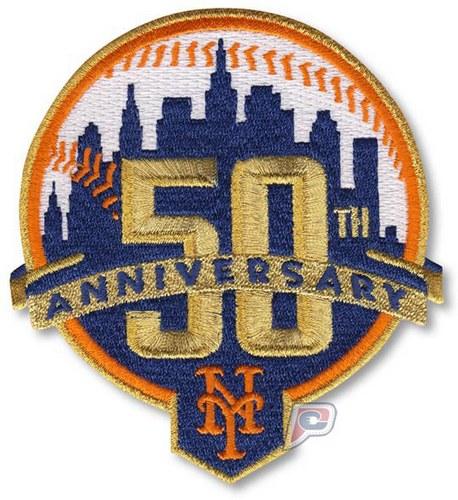 Stitched 2012 New York Mets 50th Anniversary Patch Stitched 2012 New York Mets 50th Anniversary Patch