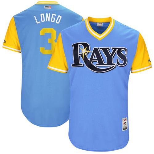 Rays #3 Evan Longoria Light Blue 